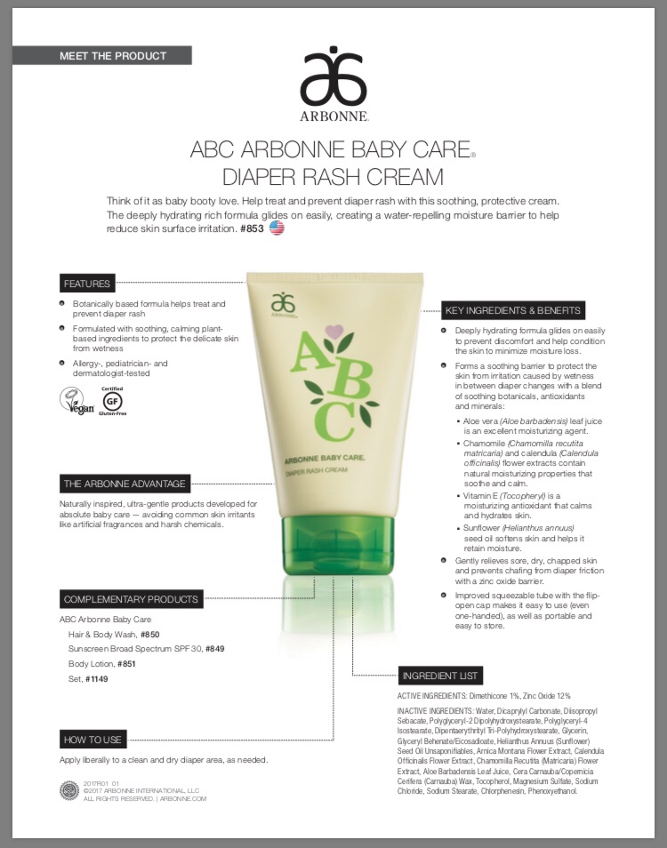 arbonne baby lotion